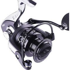 Nostalgie Angelrolle Angelrolle GK1000-7000 5.2: 1 Metallspule Körpergriff 8kg max. Ziehen Spinning Rolle Saltwater Reel Angelzubehör Ultra Glatt (Größe : 3000 Series)