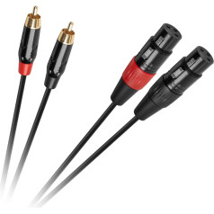 XLR - 2RCA savienojuma kabelis 1m