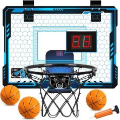 Super Joy iekštelpu basketbola stīpa - Mini basketbola stīpa ar 7 krāsu gaismām - basketbola stīpa istabai ar displeja tāfeli Basketbola stīpa iekštelpās Bērni Zēni Meitenes 5 6 7 7 8 9 10 11 12