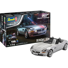 Revell Model Kit I Dāvanu komplekts Džeimss Bonds BMW Z8 I Detalizēts Džeimsa Bonda konstruktors I 70 detaļu I Mērogi 1:24 I Bērniem un pieaugušajiem no 10 gadiem