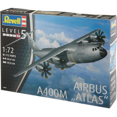 Revell REV-03929 Airbus A400M Atlas, lidmašīnas modelis 1:72, 64,4 cm 03929, nekrāsots