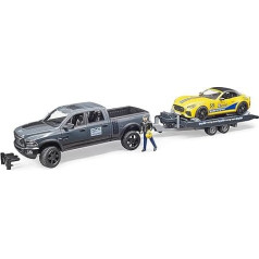 bruder 2504 RAM 2500 Power Wagon and Roadster Racing Team, daudzkrāsains rotaļu modelis