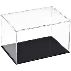 TOP-VIGOR caurspīdīga akrila vitrīna 30x20x20cm putekļu necaurlaidīgs aizsargs Countertop Box Display Case Cube Collectibles Display Case Figure Toy Storage Home Storage