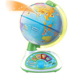 LeapFrog LeapGlobe Touch mācību bumba bērniem, piemērota zēniem un meitenēm no 3, 4 un 5 gadiem, daudzkrāsaina, 1 iepakojums