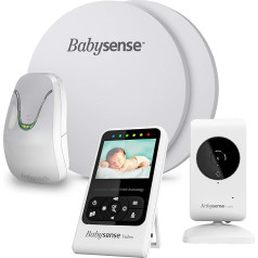 Jauns Babysense bērnu elpošanas kustību un videomonitors