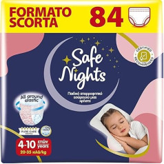 Babylino Safe Nights Girl 84 Pack Absorbējošas nakts bikses meitenēm 4-10 gadi (20-35kg)