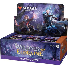 Magic: The Gathering Wilderness by Eldraine Draft Booster Displejs - 36 pastiprinātāji (vācu versija)