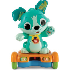 VTech Baby Catch Me Puppy - motorizēts Hoverboard kucēns ar animāciju, lai vingrinātu - ar raucošām ausīm, dziesmām, skaņām un mācību saturu - 12-36 mēnešu vecumam