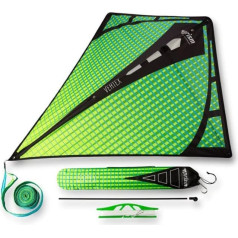 Prism Kite Technology Vertex High Flying Diamond Kite ar 3m Streamer Tail, Aurora, viens izmērs