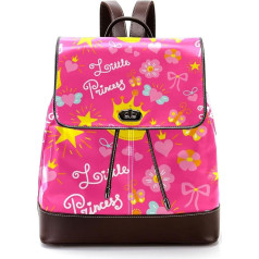 Princess Pink Personalised School Bags Grāmatu somas pusaudžiem, daudzkrāsains, 27 x 12,3 x 32 cm, mugursomas mugursomas, daudzkrāsains