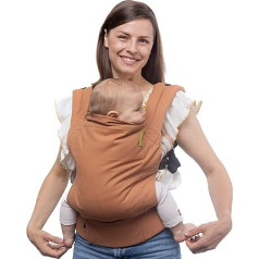 Boba Baby Carrier Classic - mugursomas tipa bērnu nēsāšana - nēsā bērnu gan uz vēdera, gan muguras, piemērota mazuļiem no 3 kg līdz 20 kg (lapsa)