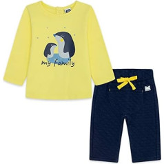 Tuc Tuc Baby Boys Camiseta Pingüinos Y Pantalón Punto Niño Amarillo It's Cold Fw21 IT'S COLD FW21 Bērnu jaka un bikses Yellow