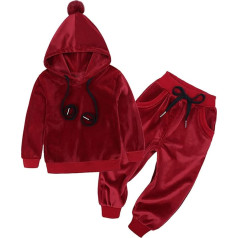 YOOJIA Baby Jogging Suit Hoodie with Jogging Bottoms Unisex Girls Boys Sports Suit Hoodie Clothing Outfit Set for Toddlers Autumn Winter