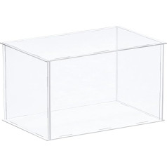 avotu karte Clear Acrylic Display Cabinet Plastmasas kaste putekļu izturīgs 36 x 20,5 x 26 cm kolekcionāriem