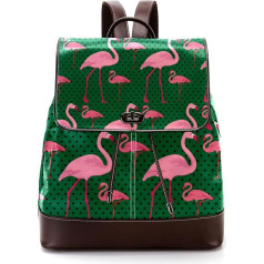 Personalizētas skolas somas Grāmatu somas pusaudžiem, Flamingo, Mātei un bērnam, daudzkrāsains, 27 x 12,3 x 32 cm, mugursomas mugursomas, daudzkrāsains