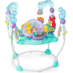 Bright Starts, Disney The Little Mermaid Sea of Activities Baby Activity Shop ar interaktīvu rotaļlietu, gaismu un mūziku ar Disney princesi Ariel, 6-12 mēn. (zila)