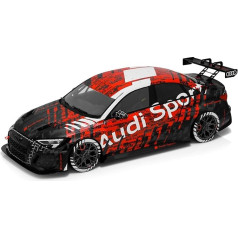 Audi 5022100351 Model Car Sport Miniature RS3 LMS Model Year 2022, Scale 1:18, Black/Red/White