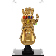 Lego Marvel 76223 Nano Glove of Infinity vitrīna Akrila vitrīna Lego 76191 76223 (nav iekļauts) Izmērs: 19 x 16 x 36 cm