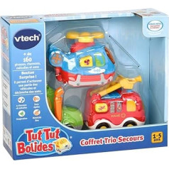 VTech TUT TUT Bolides - 80-205805 - Coffret Trio Pompiers: Leo + Gaetan + Barnabe