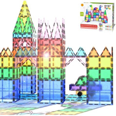 EverPlay EP110 Magnetinių kaladėlių rinkinys, 110 magnetinių plytelių Statybinis žaislas