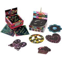 Melissa & Doug Scratch Art Mini piezīmju 2 iepakojums - varavīksne un draudzība