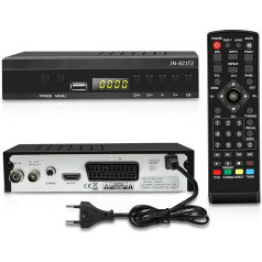 TDT HD 2024 dekoders, DVB-T HD uztvērējs, DVB-T2 uztvērējs, HD 1080P H265 HEVC 10 bitu galvenā vienība, atbalsta Ethernet / USB WiFi / projektoru / Dolby / PVR / multivides funkcijas