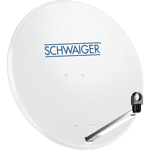 SCHWAIGER 159 Satelītantena Satelītantena ar nobīdi LNB atbalsta roka Satelītantenas antenas stiprinājuma masta statīvs Satelītantena 75 x 85 cm Tērauds 75 x 85 cm Gaiši pelēks