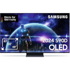 Samsung OLED 4K S90D televizors 48 collas, televizors ar Neural Quantum 4K AI Gen2 procesoru, OLED HDR+, 4K AI Upscaling, Smart TV, AI TV, GQ48S90DAEXZG, vācu modelis