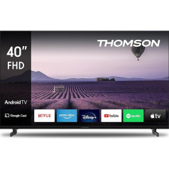 Thomson 40 collu (121 cm) Full HD televizors Smart Android TV (WLAN, trīskāršais DVB-C/S2/T2 uztvērējs, Netflix, YouTube, Prime Video, Disney+) - 40FA2S13-2023