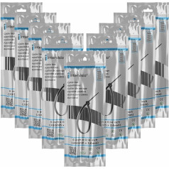 intervisio Kabeļu saites 200 mm x 3,6 mm, augstas veiktspējas 200 mm universālās saites, melns neilons, izturīgas pret UV starojumu, iepakojumā 900 gabali, izmantošanai iekštelpās un ārpus telpām