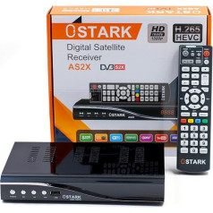 Ostark AS2X 10 bitu digitālais satelīta uztvērējs FTA DVB S2 S S2X DVBS2 HDMI FHD 1080P FTA H265 USB WiFi WiFi RJ45 iekļauts