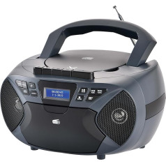 MAJESTIC portatīvais radio magnetofons (Ah-2430) Dab Boom Box Tris C-Cs E CD