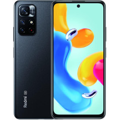 Xiaomi Redmi Note 11S 5G viedtālrunis, MTK Dimensity 810, 33W Pro Fast Charging, 50MP AI trīskāršā kamera, NFC, 4+64, pusnakts melns (versija)