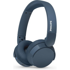 Philips TAH4209BL Leikter ohraufliegender kabelloser Bluetooth-Kopfhörer mit passiver Geräuschisolierung - 55 Stunden Spielzeit, deutliche Anrufe, dynamischer Bass, 2 Stunden USB-C-Laden - Blau