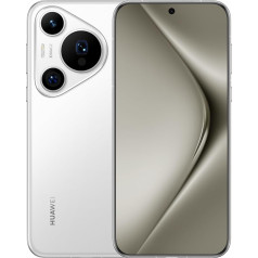 HUAWEI Pura 70 Pro Smartphone, 12GB + 512GB, Ultra Speed Snapshot, Ultra Lighting Macro Phone Camera, Super Robust Kunlun Glass, 100W Supercharge, 5050mAh Battery, White, German Version