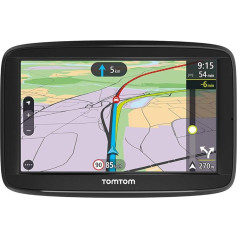 TomTom Car Sat Nav VIA 52, 5 collu ekrāns ar brīvroku zvanu, pilna laika satiksme viedtālrunī un ES kartes, pretestības ekrāns