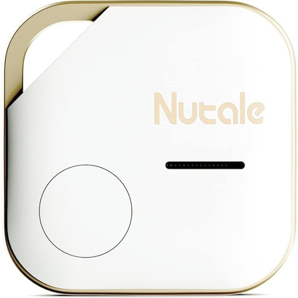 Nutale Air Pro Key Finder Tag White - tikai IOS - 1 gab.Atslēgu meklēšana ar Bluetooth Bluetooth Bluetooth priekšmetu meklētāja lokators darbojas ar iPhone vai iPad - ar atsevišķu akumulatora nodalījumu