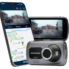 Nextbase 622GW Dash Cam Full 4K 30 fps, WiFi, GPS, Bluetooth, iebūvēta Alexa, HD video, automašīnas paneļa kamera, ierakstīšana no priekšpuses, 140° skata leņķis, iekļauts stiprinājums, auto barošanas kabelis