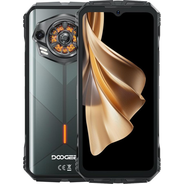 DOOGEE S Punk (2024) 4G āra viedtālrunis bez līguma, 16GB + 256GB, 6,58 collu FHD+ displejs, Android 14 mobilais tālrunis, 50MP + 16MP kamera, 10800mAh akumulators, IP68 ūdensizturīgs, bez Simlock,