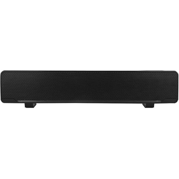 PUSOKEI Soundbar, USB vadu 3D Stereo Soundbar mūzikas atskaņotājs, dziļa basa skaņu pults ar 3,5 mm audio kontaktdakšu datoram, mobilajiem tālruņiem, TV (melns)