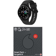 Samsung Galaxy Watch4 Classic, apaļš LTE viedpulkstenis, Wear OS, rotējoša apmale, fitnesa pulkstenis, 46 mm, melns