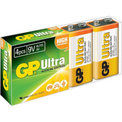 GP Batterien Ultra Alkaline 9 V Batterien | Hervorragende Betriebszeit.