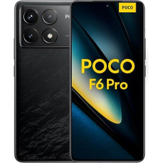 Xiaomi Poco F6 Pro viedtālrunis 12GB + 512GB Snapdragon® 8 Gen 2 120W Hyperfast Charging 5000mAh Black