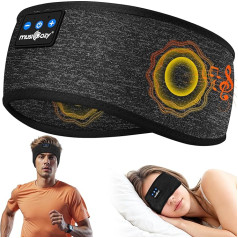 Miegam austiņas Bluetooth 5.4, miega austiņas Bluetooth 5.4, miega austiņas austiņas sporta austiņas miega grupa ar atskaņošanas laiku 16+STD/HiFi Stereo mūzika Dāvana sānu miega ņēmējiem / vīriešiem / sievietēm / tēvam / mātei