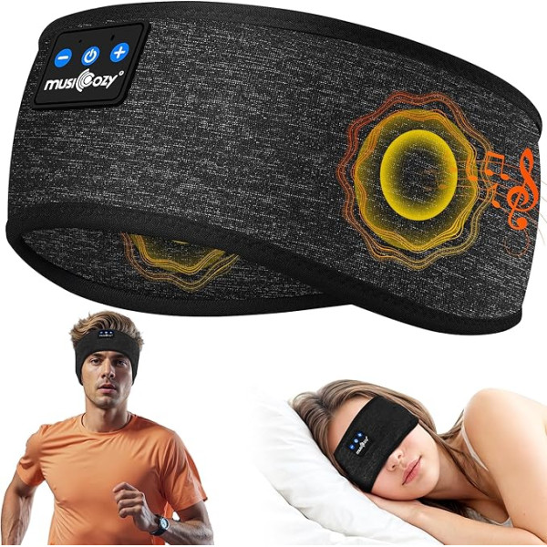 Miegam austiņas Bluetooth 5.4, miega austiņas Bluetooth 5.4, miega austiņas austiņas sporta austiņas miega grupa ar atskaņošanas laiku 16+STD/HiFi Stereo mūzika Dāvana sānu miega ņēmējiem / vīriešiem / sievietēm / tēvam / mātei