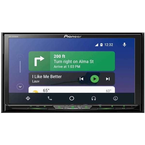 Pioneer AVH-Z9200DAB-AN 2-DIN multimediju atskaņotājs, izvelkams ClearType skārienjūtīgais ekrāns, viedtālruņa savienojums, Apple Car Play, Android Car, Bluetooth, 13 joslu grafiskais ekvalaizeris, ietver DAB antenu