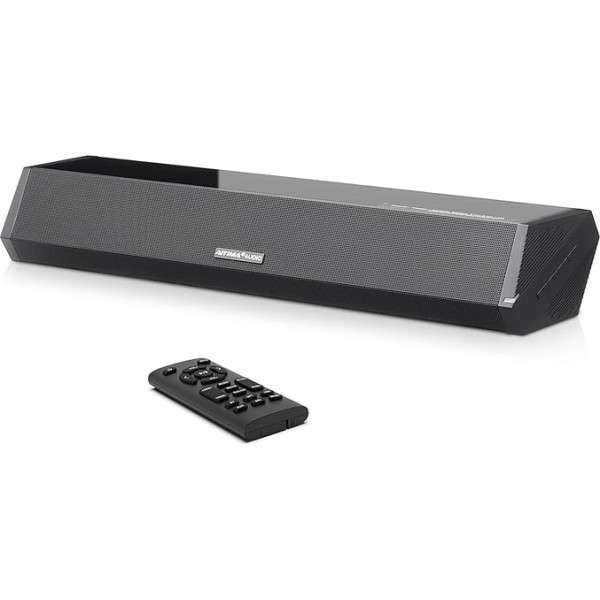 AIYIMA S03 Bluetooth 5.0 Soundbar skaļrunis HiFi Stereo 25Wx2 TV mājas kino (ieeja OPT/AUX/USB/HDMI/BT)