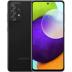 Samsung Galaxy A52 Enterprise Edition 128GB Awesome Black EU [16,4 cm (6,5 collu) OLED displejs, Android 11, 64 MP četrkājaina kamera]