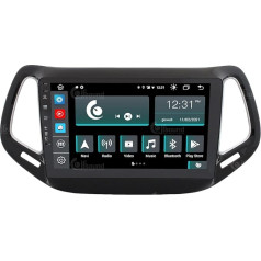 Personalizēts auto radio Jeep Compass Android GPS Bluetooth Bluetooth WiFi USB DAB+ skārienjūtīgais ekrāns 10 collu 8Core Carplay Android automašīnai