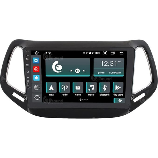 Personalizēts auto radio Jeep Compass Android GPS Bluetooth Bluetooth WiFi USB DAB+ skārienjūtīgais ekrāns 10 collu 8Core Carplay Android automašīnai